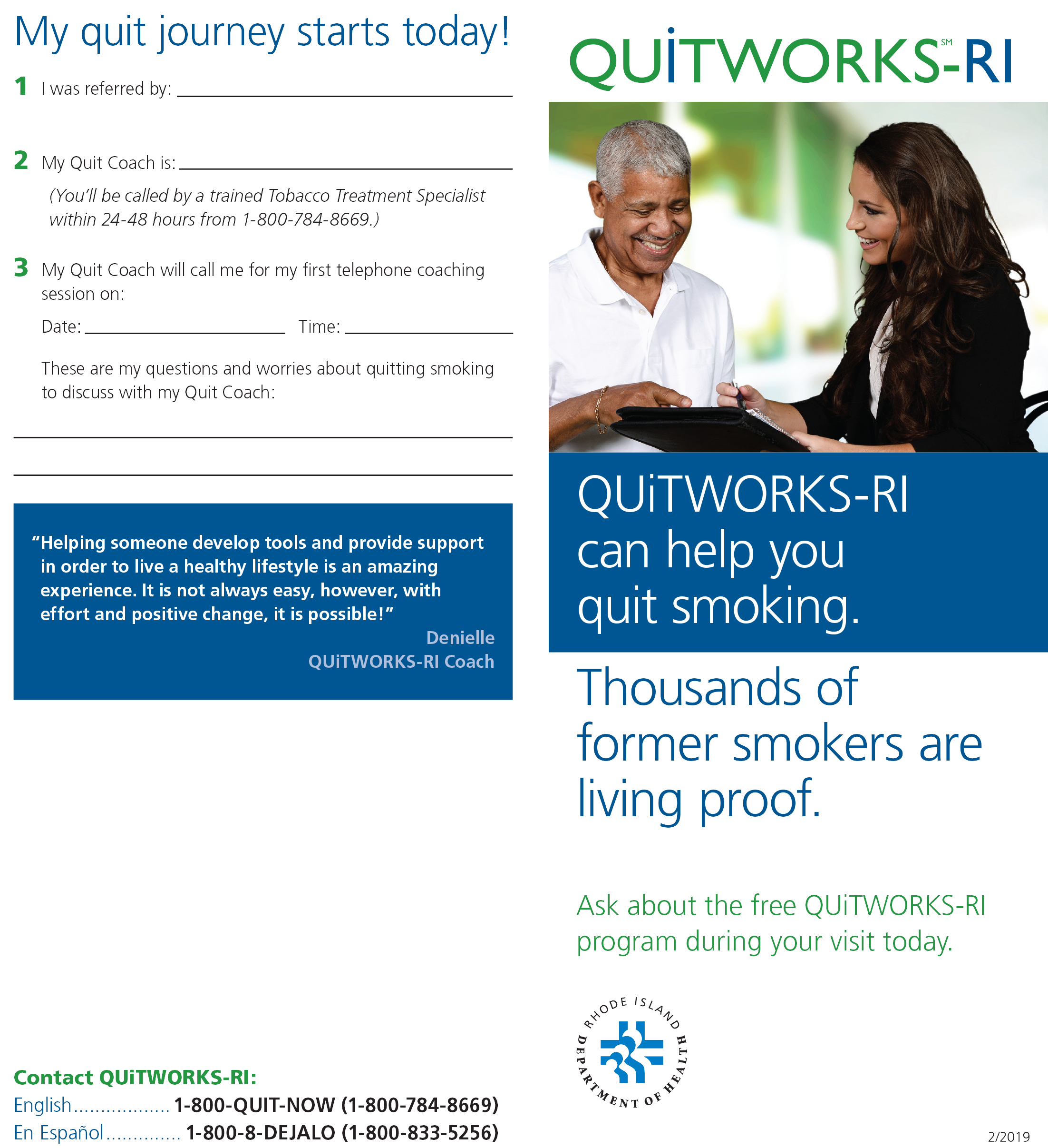 QuitWorks-RI for Healthcare Professionals
