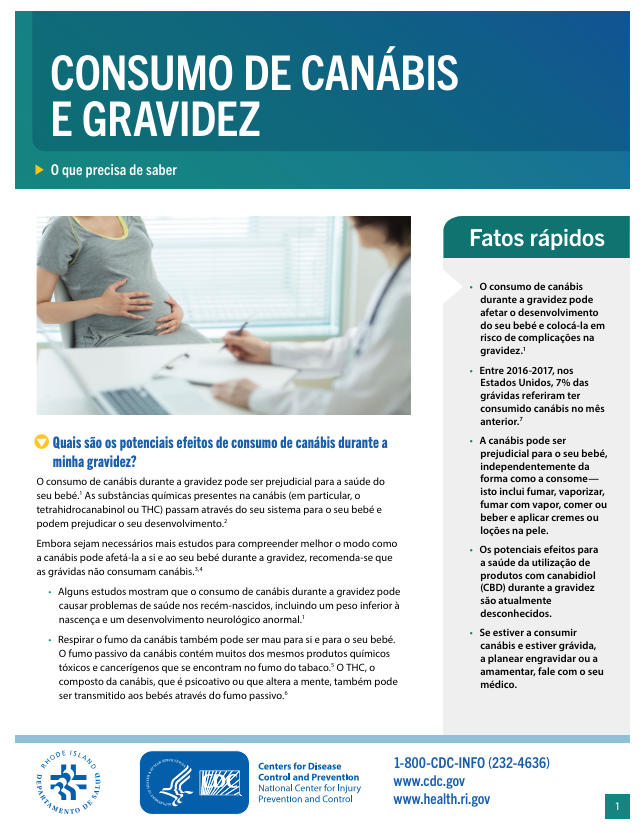Cannabis Pregnancy Use Facts (Portuguese)