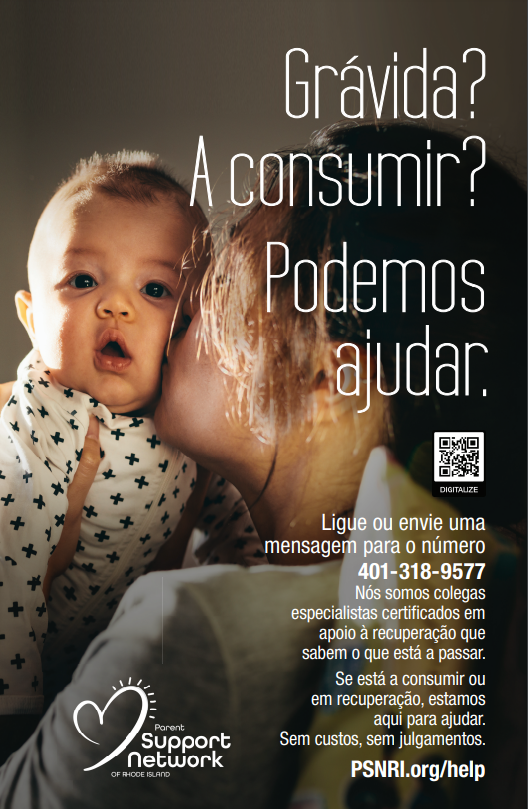 Pregnant? Using? We can help (Portuguese)