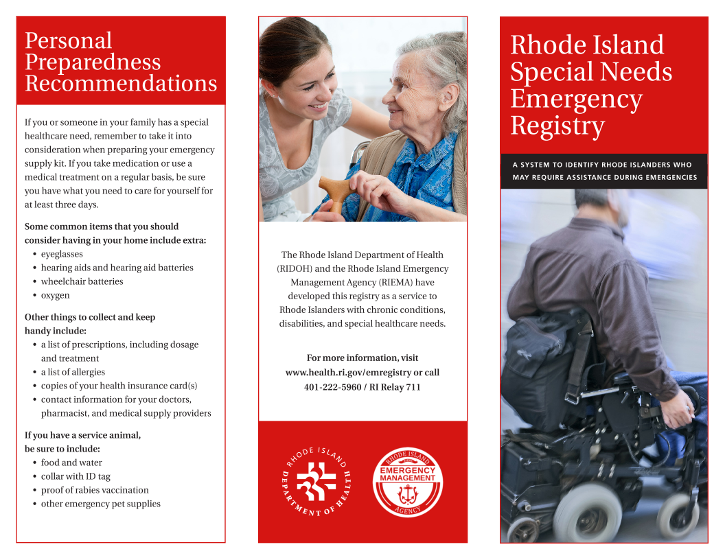Rhode Island Special Needs Emergency Registry