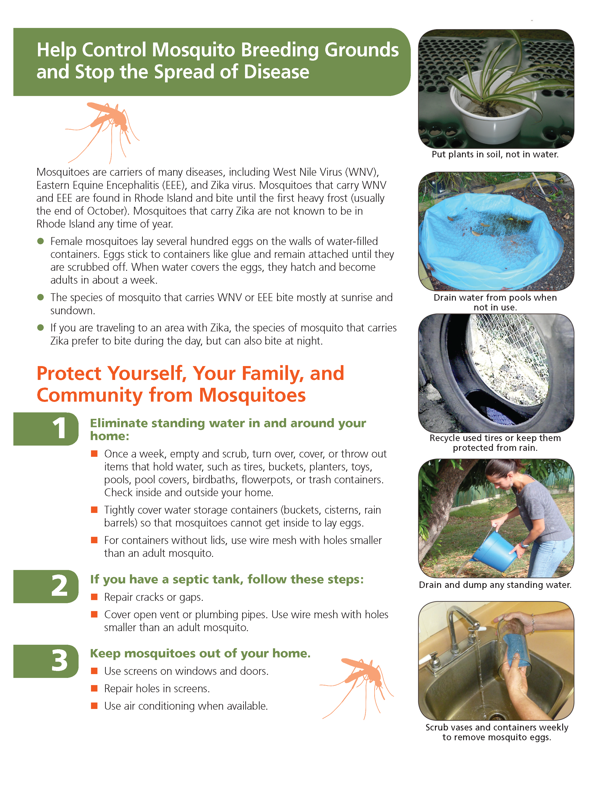 Help Control Mosquito Breeding Grounds and Stop Disease
