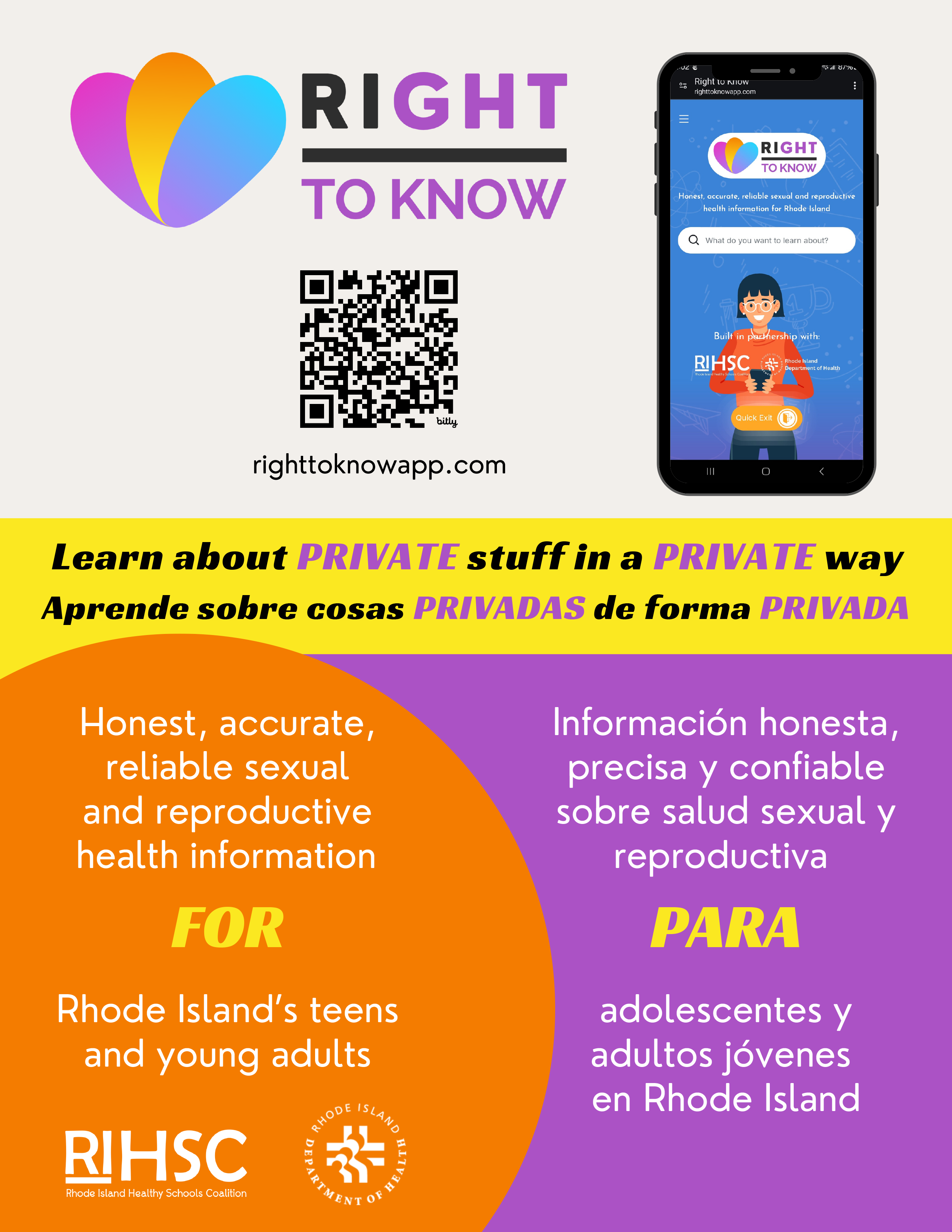 Right To Know (dual langauge) Poster