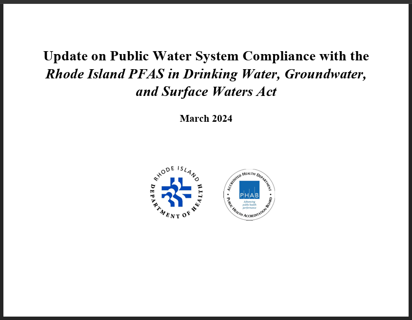 Data on PFAS in Drinking Water in Rhode Island