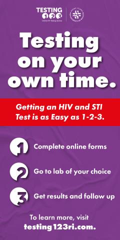 Testing HIV steps