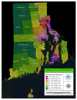 Canopy Cover By Municipality Map