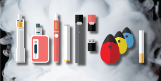 Photo of different tobacco devices.