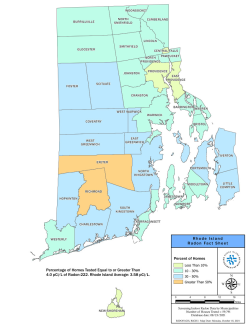 Rhode Island radon map