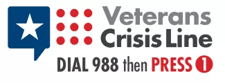 Veterans Crisis Line. Dial 988 then press 1.