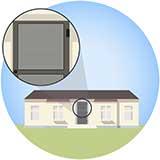 Mosquito graphics screen door