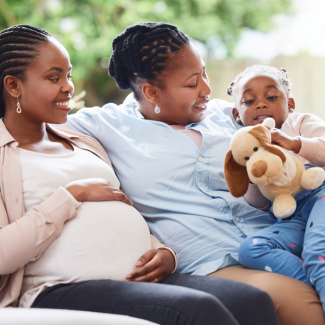 Mothers with toddler