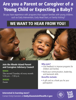 Parent Caregiver Advisory Council Flyer