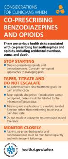 Considerations For Clinicians When Co-Prescribing Benzodiazepines and Opioids