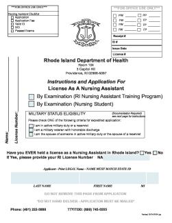 Nursing Assistant Exam