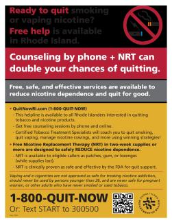 Ready To Quit Free Help is Available in RI