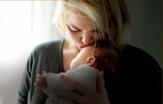 mom with baby