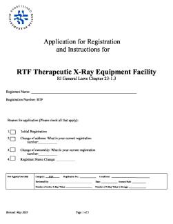 Therapeutic Radiation Machine Facility