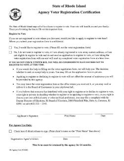 WIC 6C Voter Registration Certification