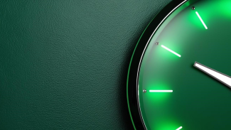 green clock
