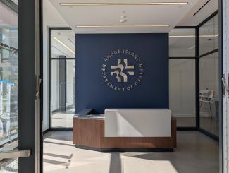 front desk at State Health Laboratories building